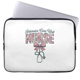 Verpleegkundige Intensive Care Unit Bloemrijke Str Laptop Sleeve