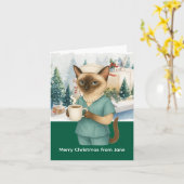 Verpleegkundige kersttijd op de werkvloer kaart (Gele Bloem)