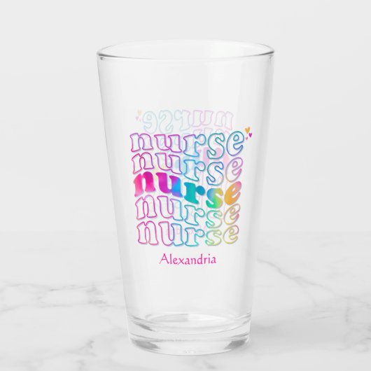 Verpleegkundige kleur glas (Achterkant)