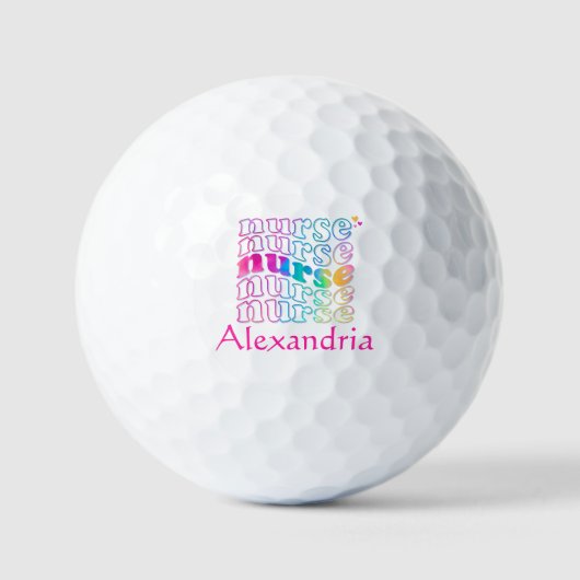 Verpleegkundige kleur golfballen (Voorkant)