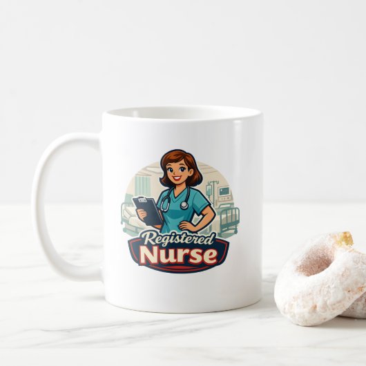 Verpleegkundige Koffiemok (Met donut)