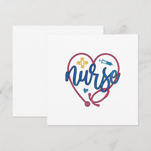 Verpleegkundige Kunst Verpleegkundige Kaart (Voorkant / Achterkant)