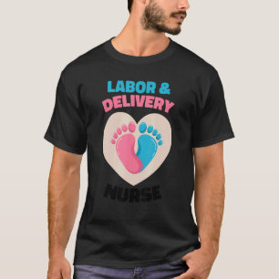 Verpleegkundige L&d Hart Barende En Verloskundige T-shirt