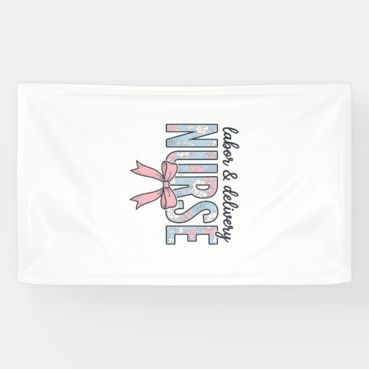 Verpleegkundige Labor & Bevalling Bloem Boog Vinta Spandoek (Horizontaal)