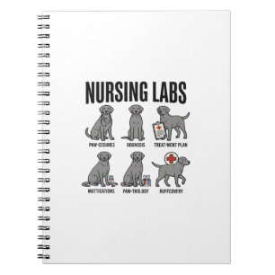 Verpleegkundige Labs Hond Medische Stunt Vector Sh Notitieboek