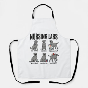 Verpleegkundige Labs Hond Medische Stunt Vector Sh Schort