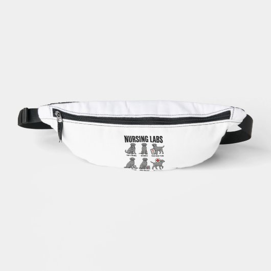 Verpleegkundige Labs Hond Medische Stunt Vector T- Heuptasje (Voorkant)