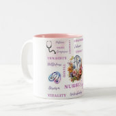 Verpleegkundige leven keramische Mok (Voorkant links)