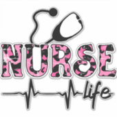 Verpleegkundige leven - Leven dat Verpleegkundige  Sticker (Voorkant)