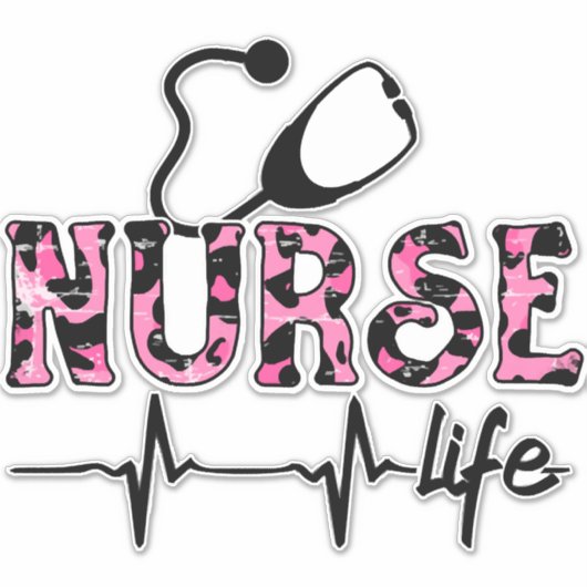 Verpleegkundige leven - Leven dat Verpleegkundige  Sticker (Voorkant)