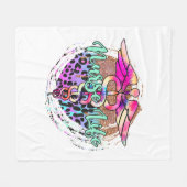 Verpleegkundige leven Sticker 1 Fleece Deken (Voorkant (Horizontaal))