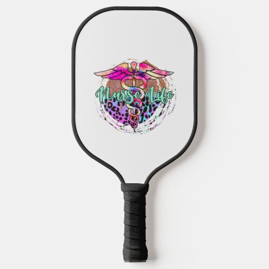 Verpleegkundige leven Sticker 1 Pickleball Paddle (Voorkant)