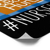 Verpleegkundige leven terug en lichaam doet verple poster (Hoek)