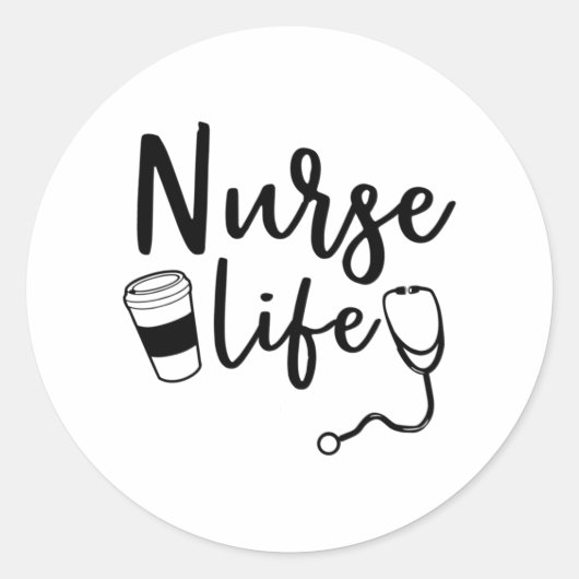 Verpleegkundige levensverzekering ronde sticker (Voorkant)