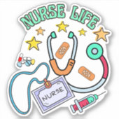 Verpleegkundige Life Waterdicht Sticker (Voorkant)