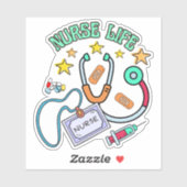 Verpleegkundige Life Waterdicht Sticker (Vel)