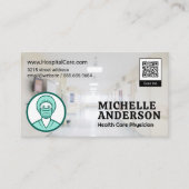 Verpleegkundige Logo | Visitekaartje QR-code (Voorkant)