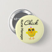 Verpleegkundige Manager Chick v1 Ronde Button 5,7 Cm (Voorkant /achterkant)