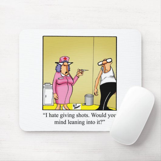 Verpleegkundige/Medisch Humor Mousepad Muismat (Met muis)