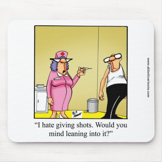 Verpleegkundige/Medisch Humor Muismat "Spectickles (Voorkant)