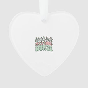 Verpleegkundige Medische Chirurgie Bloemig Vintage Ornament