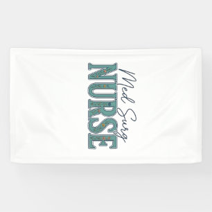 Verpleegkundige Medische Chirurgie Bloemig Vintage Spandoek