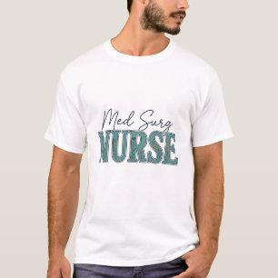 Verpleegkundige Medische Chirurgie Bloemig Vintage T-shirt