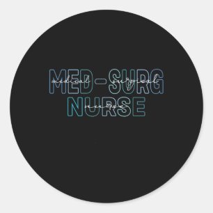 Verpleegkundige Medische Chirurgische Verpleegkund Ronde Sticker