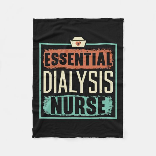 Verpleegkundige Medische Nierziekte Fleece Deken (Voorkant)