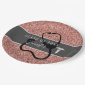 Verpleegkundige Medische Stethoscoop Afstuderen Pa Papieren Bordje (Gekanteld)