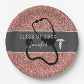 Verpleegkundige Medische Stethoscoop Afstuderen Pa Papieren Bordje (Voorkant)