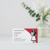 Verpleegkundige medische Visitekaartjes (Staand voorkant)