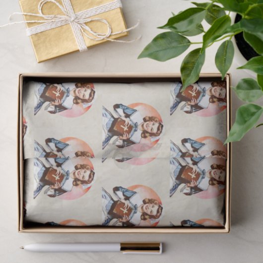  verpleegkundige met bijbel tissuepapier (Geschenk)