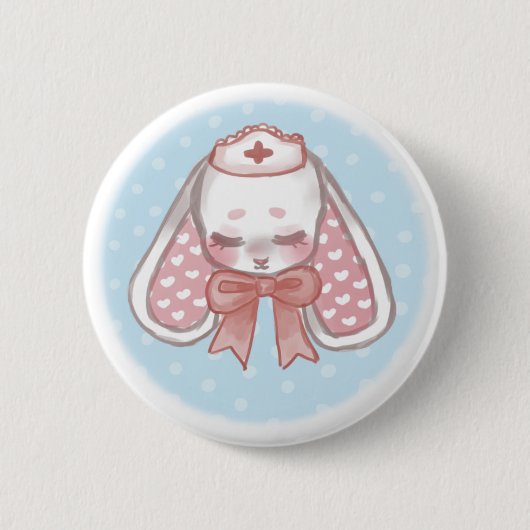 Verpleegkundige Mimi (zonder eyepatch) Ronde Button 5,7 Cm (Voorkant)