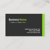 Verpleegkundige - Modern minimalistisch groen Visitekaartje (Achterkant)