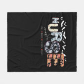 Verpleegkundige modus de hele dag elke dag Hallowe Fleece Deken (Voorkant (Horizontaal))