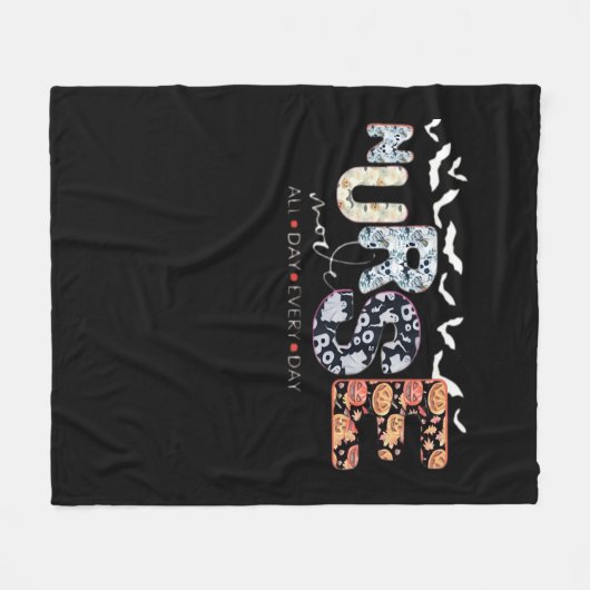 Verpleegkundige modus de hele dag elke dag Hallowe Fleece Deken (Voorkant (Horizontaal))
