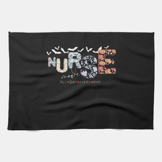 Verpleegkundige modus de hele dag elke dag Hallowe Theedoek (Horizontaal)