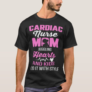 Verpleegkundige Moeder Cardiologie Hart en Gezin J T-shirt