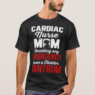 Verpleegkundige Moeder Cardiologie Verwerkt Noodsi T-shirt