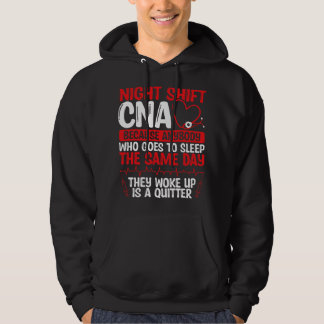 Verpleegkundige Nachtdienst CNA Grappige Verpleegk Hoodie