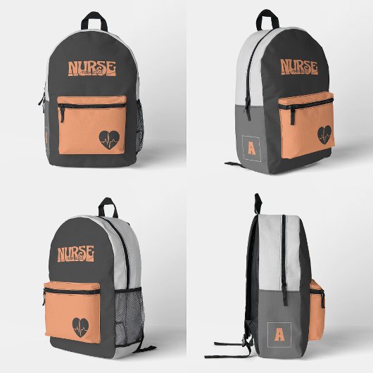 Verpleegkundige Neonatale NICU Custom Monogram Bedrukte Rugzak