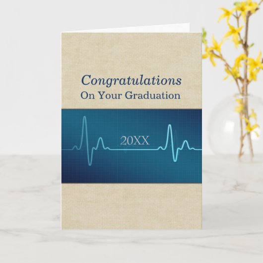 Verpleegkundige of arts Afstuderen gefeliciteerd Kaart (Gele Bloem)