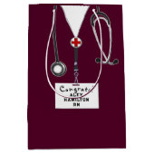 Verpleegkundige of arts Congrats Medium Gift Bag Medium Cadeauzakje (Voorkant)