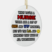 Verpleegkundige ... OMG WTF LOL Keramisch Ornament (Rechts)