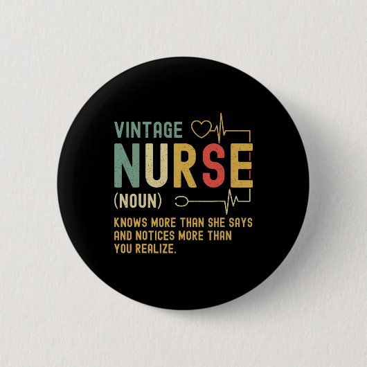  verpleegkundige omschrijving Funny Registered Nur Ronde Button 5,7 Cm (Voorkant)