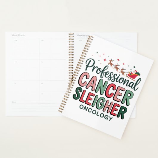 Verpleegkundige Oncologie Kerstmis Kanker Chemo On Planner (Display)