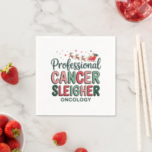 Verpleegkundige Oncologie Kerstmis Kanker Chemo On Servet