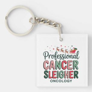 Verpleegkundige Oncologie Kerstmis Kanker Chemo On Sleutelhanger