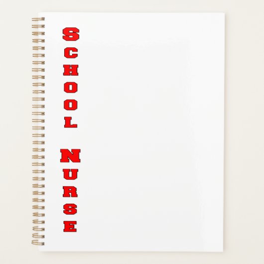 Verpleegkundige op school planner (Voorkant)